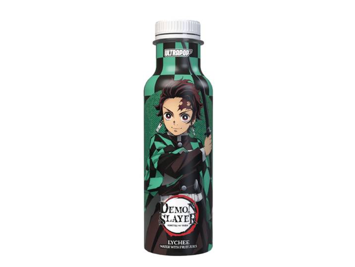 ULTRAPOP Demon Slayer Tanjiro Boisson aromatisée jus de fruit saveur litchi - 33 cl