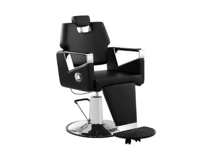 Physa Armlehnstuhl Friseurstuhl Kosmetikstuhl Friseursessel Bedienstuhl Friseur schwarz, Schwarz