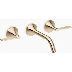 Dornbracht VAIA Waschtisch-Wandbatterie ohne Ablaufgarnitur, Hebelgriff, Ausladung 190mm, 36712819-47, Farbe: Champagne
