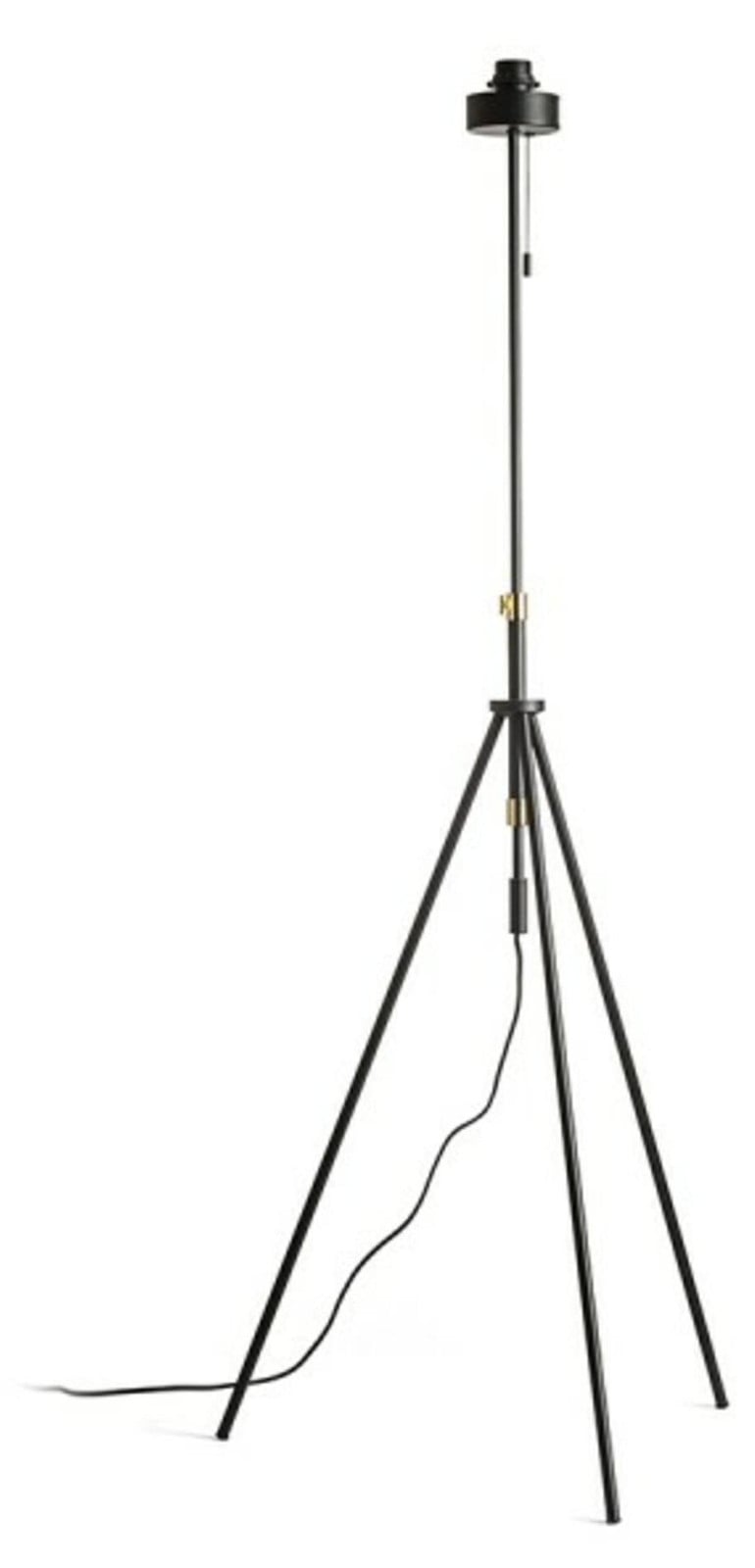 RED - DESIGN RENDL LUTON Vloerlamp zwart/messing E27 40W