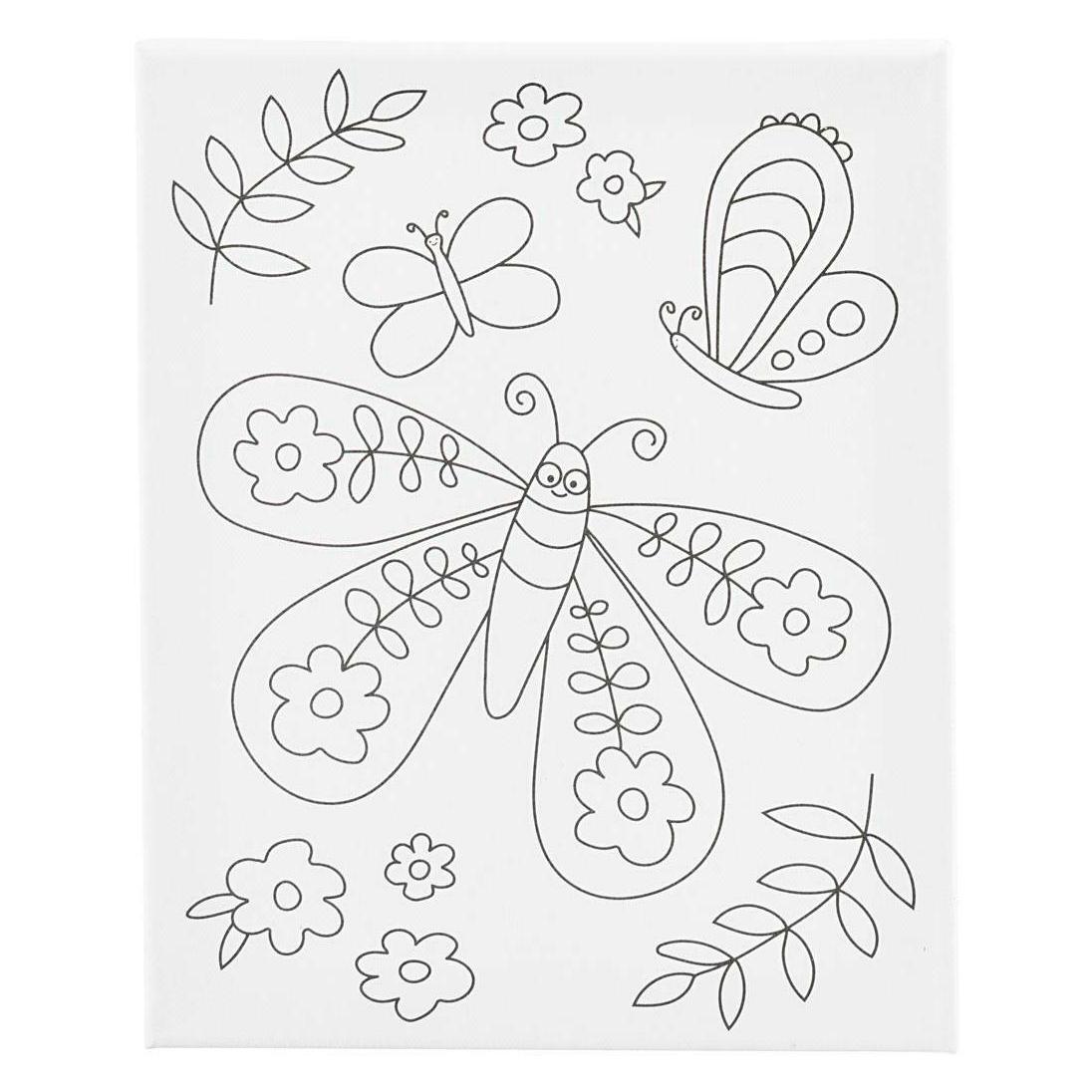 Creativ Company Keilrahmen Schmetterling 24 x 30 cm, Format: 24 (24 x 30 cm) (257235)