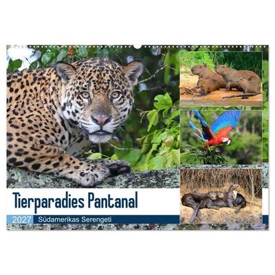 Tierparadies Pantanal (Wandkalender 2027 DIN A2 quer), CALVENDO Monatskalender
