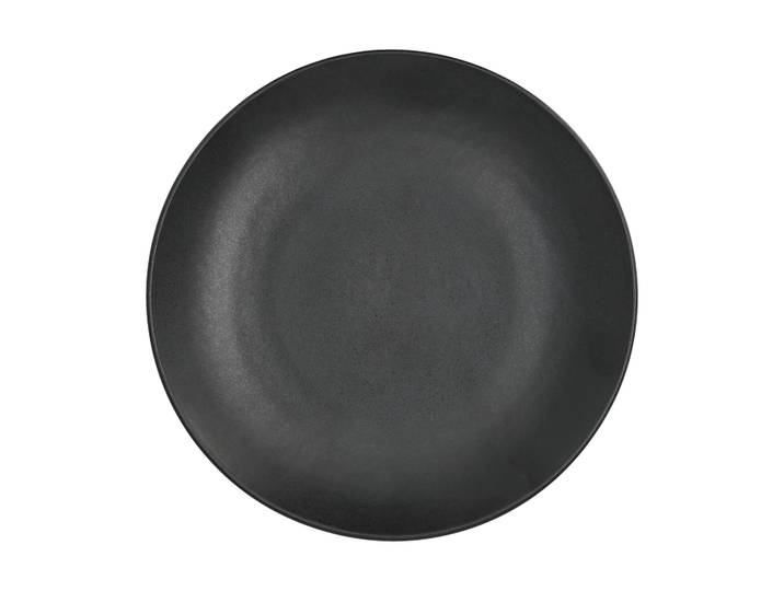 Scandi Living Terra assiette Noir en grès, Ø22 cm