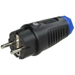 PCE 0522-sb Taurus2 Vollgummi-Stecker 2SL IP54 (schwarz/blau) 0522sb