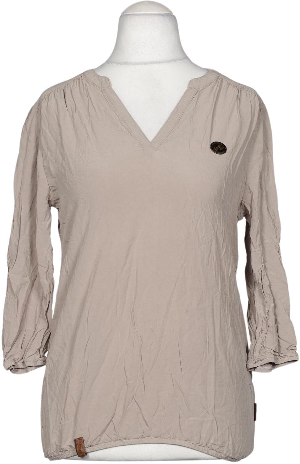 Naketano Damen Bluse, Beige, Gr. S, Viskose - Second Hand