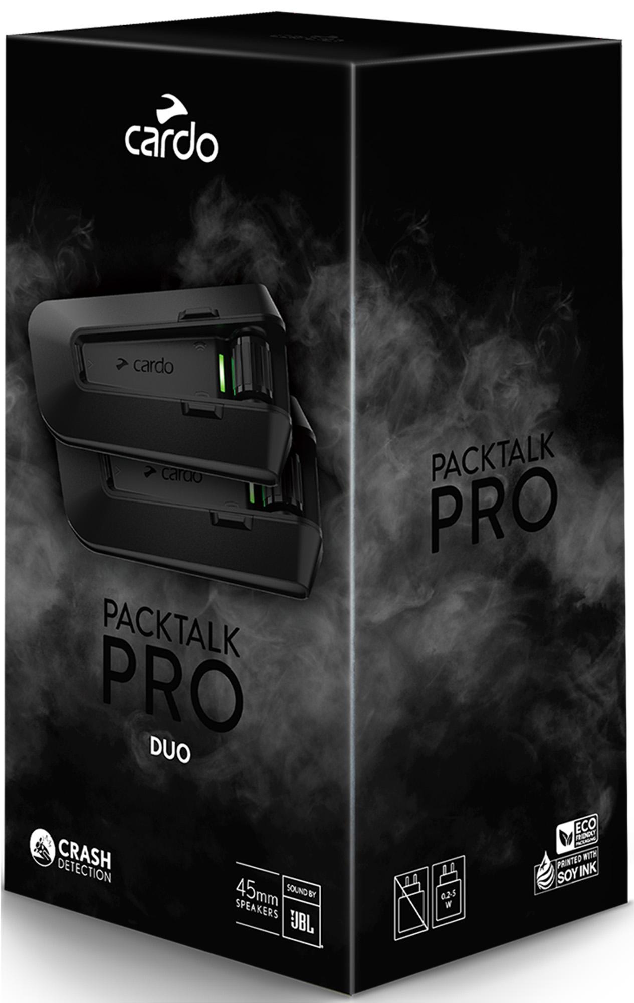 Cardo Packtalk Pro Duo Bluetooth Kommunikationssystem Doppelpack