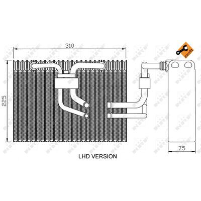 NRF Verdampfer, Klimaanlage EASY FIT 36100 für SAAB