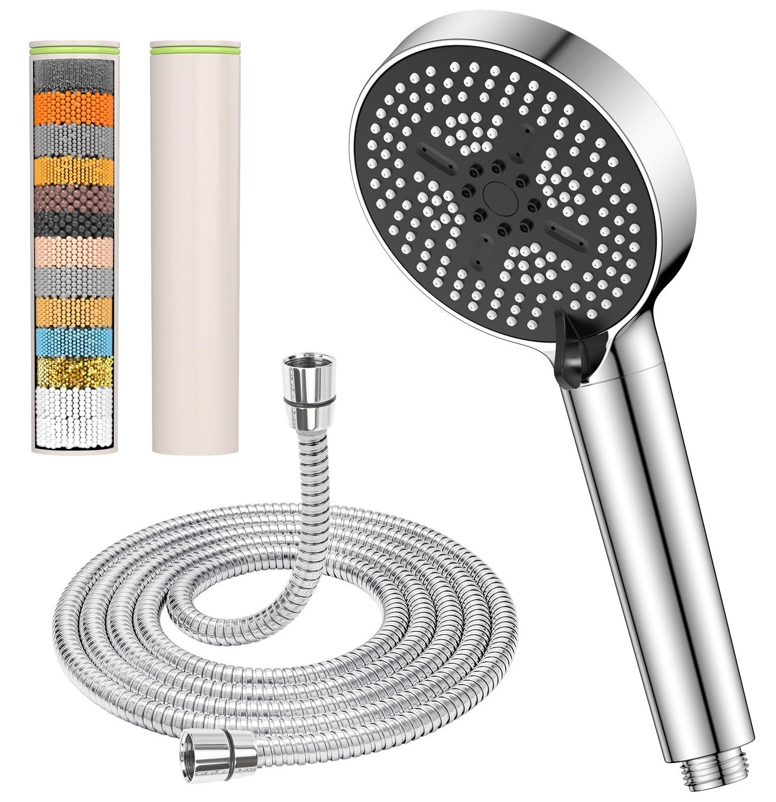 Waterbesparende Handdouche met 6 Straaltypes
