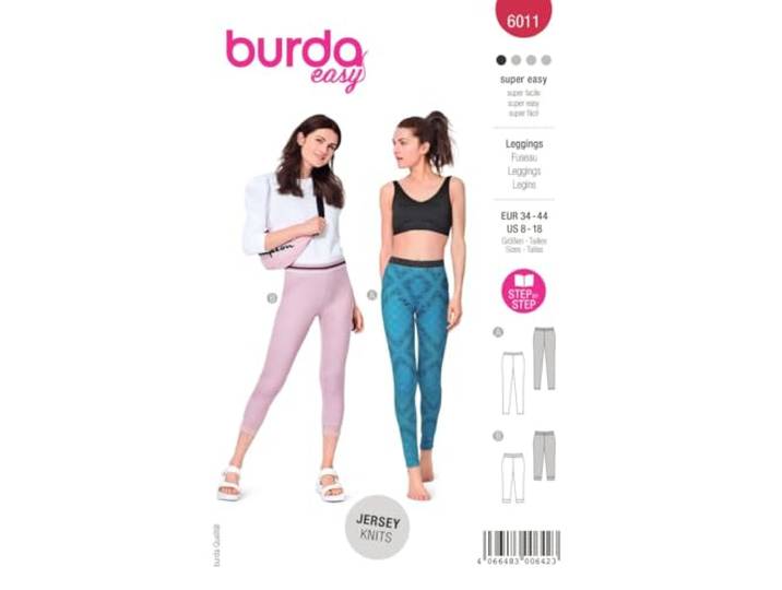 Burda Style catalogus patroon leggings dames, maat 34-44 naainiveau: zeer licht #6011