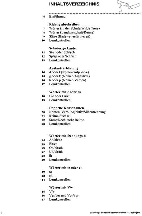 elk Verlag Sicher im Rechtschreiben 3