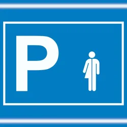 HB-Druck Transgender Parkplatz Schild waagerecht A1 (594x841mm)