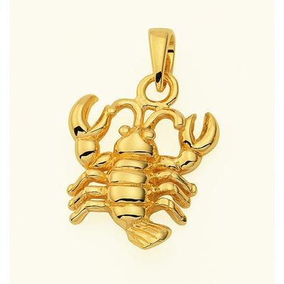 Sternzeichenanhänger ADELIA´S "Sternzeichen Anhänger Krebs 585 Gold ( 14K )", gold, Schmuckanhänger, Damen, Krebs, Gold, Goldanhänger Krebs