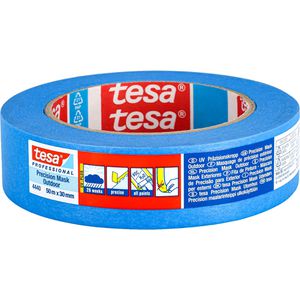 Tesa Kreppband 4440, Professional Precision Mask Outdoor, 30mm x 50m, für Innen und Außen
