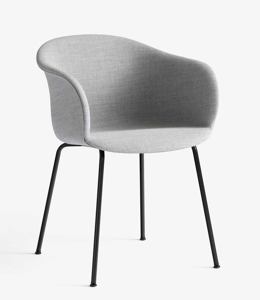andtradition &tradition Elefy JH29 Stuhl (Gestell schwarz, Stoff Kvadrat Remix 123 hellgrau) Gestell schwarz, Stoff Kvadrat Remix 123 hellgrau 134300A235A018