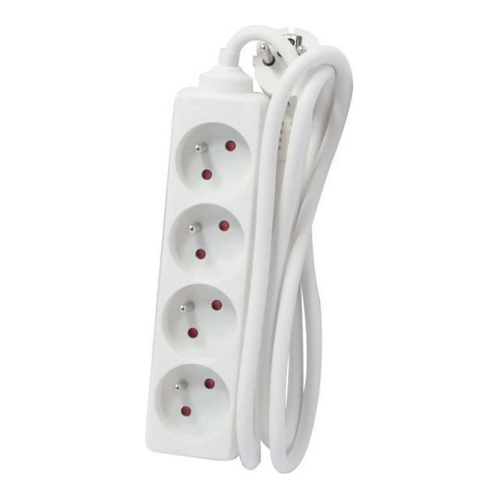 Chacon stekkerdoos met 4 stopcontacten 16A 5m wit