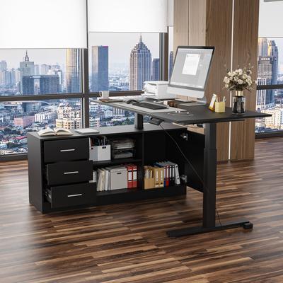 Timechee Height-Adjustable Workspace: Versatile Desk for Home Office and More Height Adjustable Electric Desk