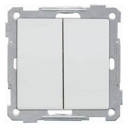 Mutlusan Candela Modul 2-fach Schalter Serienschalter Weiss (31529132)