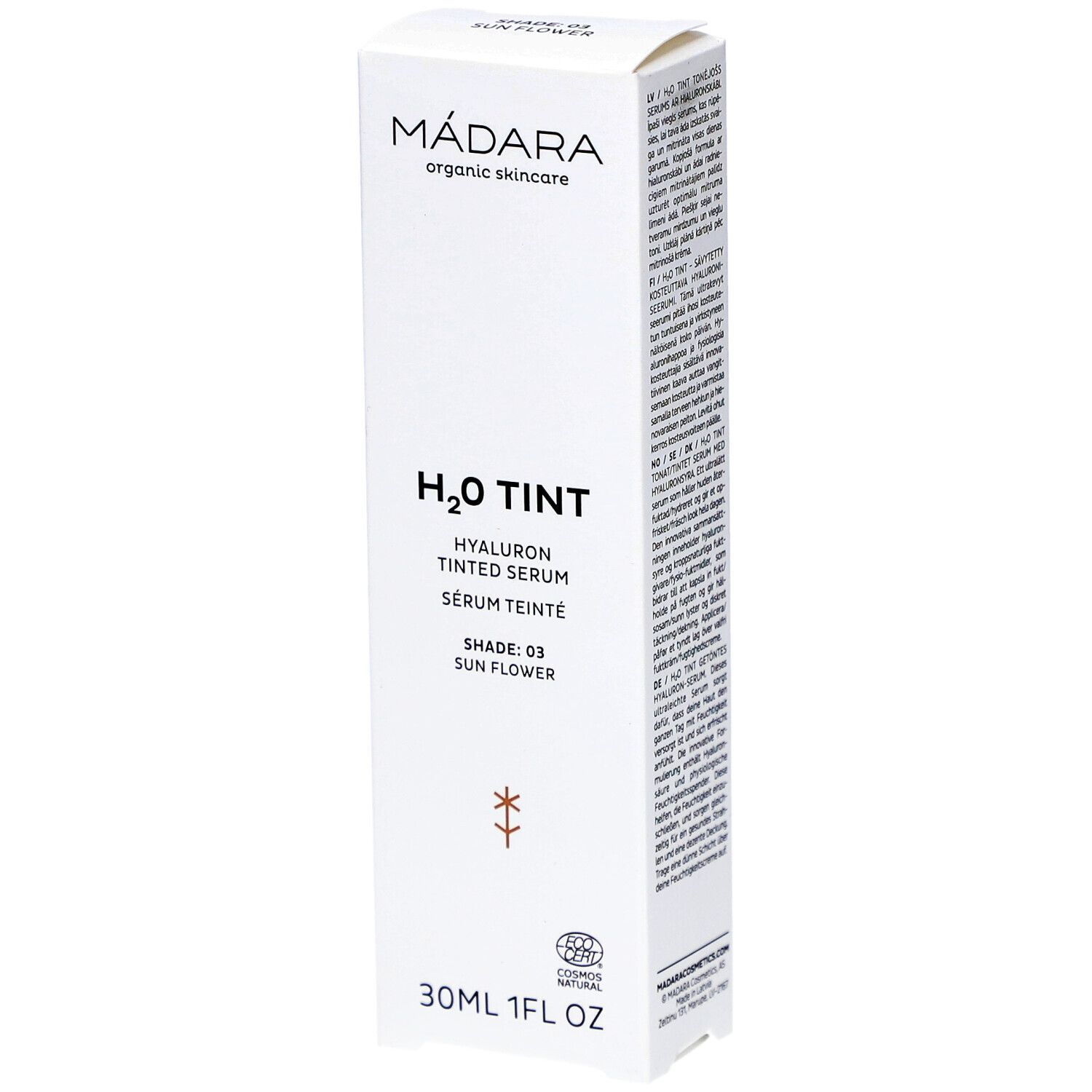H2O Tint Sérum hyaluronique teinté, #3 Sun Flower, 30ml 30 ml Gel