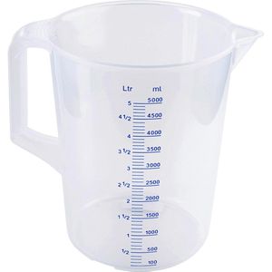 Contacto Messbecher 3078/500, 5 Liter, Kunststoff, unzerbrechlich und sterilisierbar