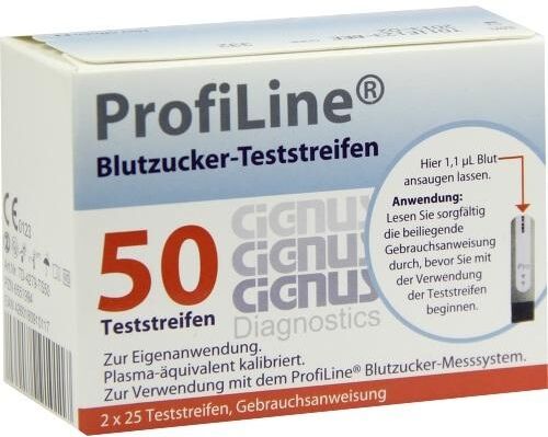 Profiline Teststreifen Cignus 2X25stk