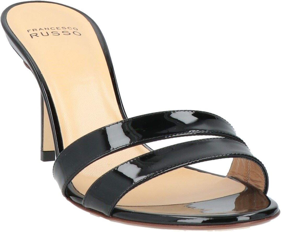Francesco Russo Sandalias Mujer Negro 37,37.5,39,40 Mujer