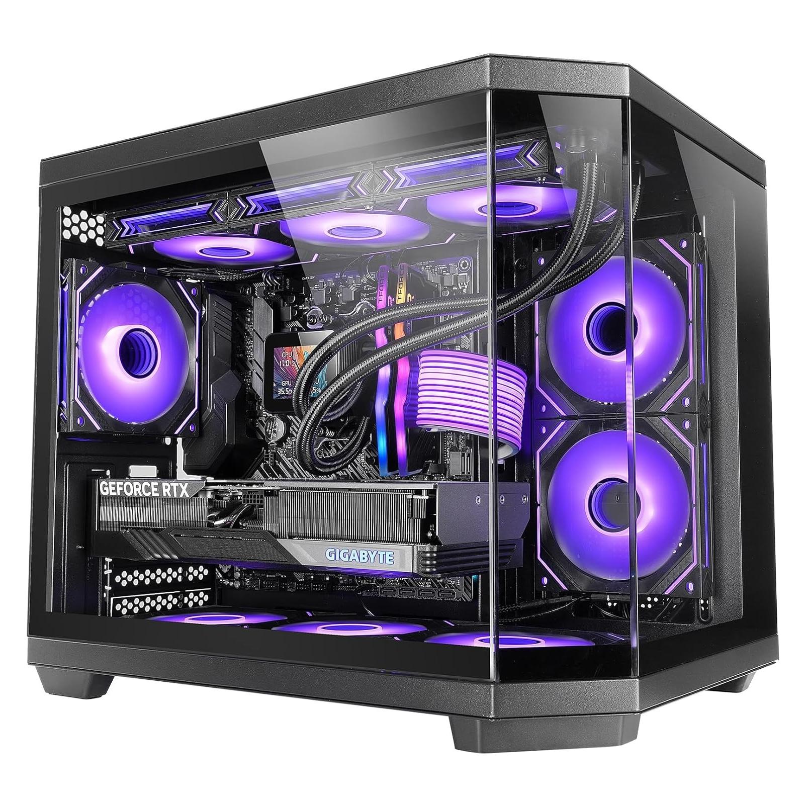 Mars Gaming Boitier Mini Tour Micro Atx Mc-3tcorem Avec Panneaux Vitrés (Noir) (mATX, Mini-ITX) (MC3TCOREM)