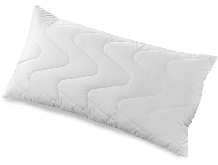 Microfaserkissen CENTA-STAR Sport Line , weiss (weiß), B:40cm L:80cm, Bezug: 100% Baumwolle. Füllung: 100% Polyester, Kopfkissen, Microfaserkissen