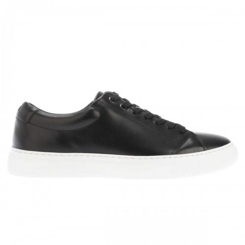Boss Heren Enlight Leren Trainers (Zwart)