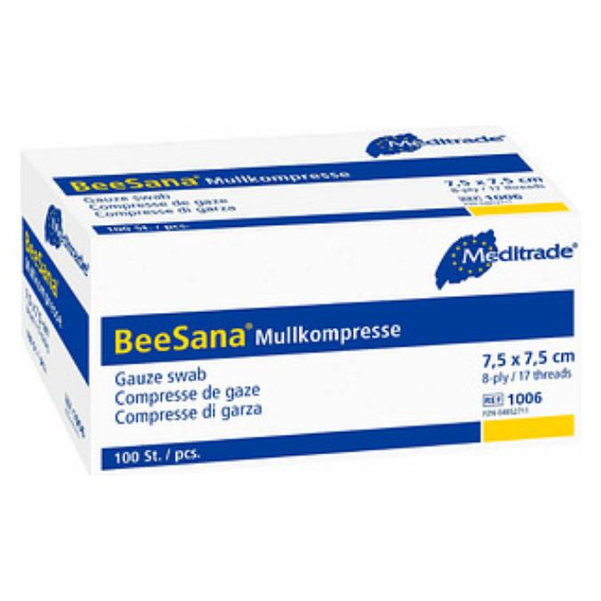Meditrade Gazekompresse ohne RX 17fädig 8-fach unsteril (2-9003181)