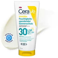 CeraVe Invisible Feuchtigkeitsspendender Sonnenschutz LSF 30 75 ml Lotion