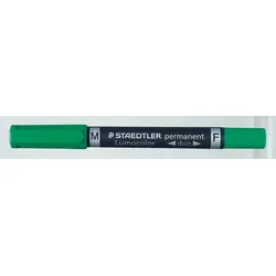 STAEDTLER Lumocolor duo Permanentmarker 0.6 - 1.5 mm Grün