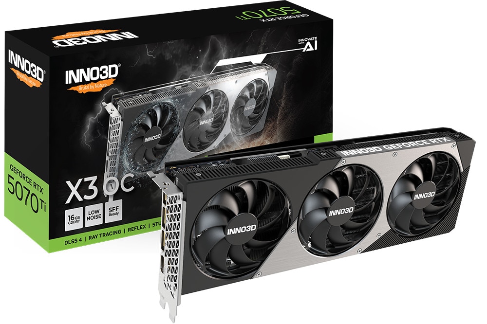 INNO3D GeForce RTX 5070 Ti X3 OC Grafikkarte 16 GB