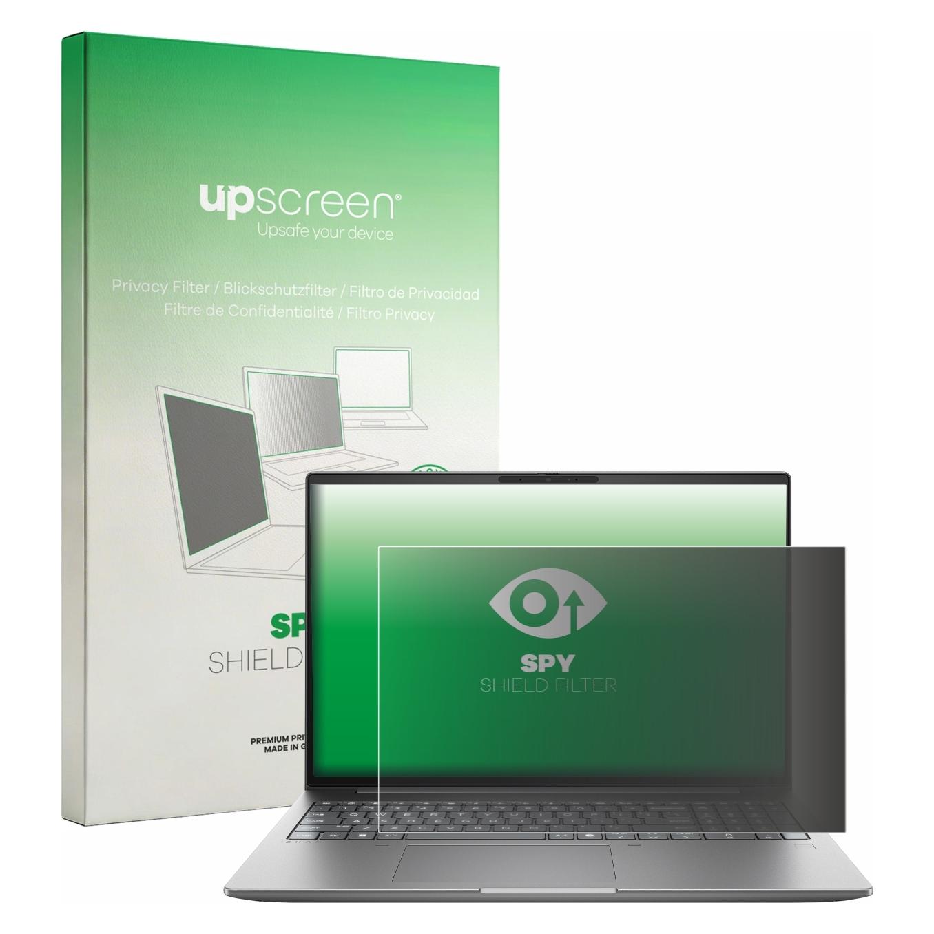 upscreen Blickschutzfilter für HP Zbook X G2i 16" Anti-Spy Privacy Filter Blaulicht-Schutz (16", 16:10) (3664230)
