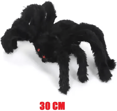 Inspire Curations Giant Plush Halloween Spider Decoration Indoor Outdoor Party Prop 30 Cm