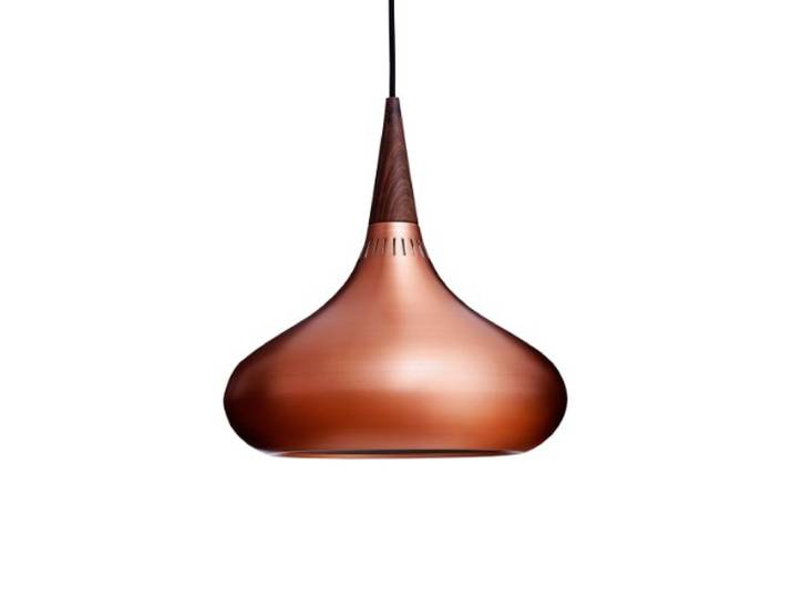 Lightyears Orient P2, Ø340 mm, Copper and Rosewood, Black Textile Cord, E27 max 75 W