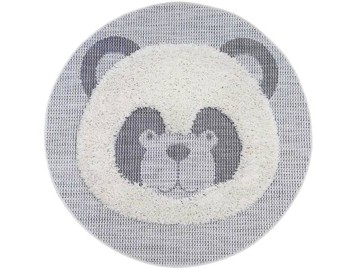Kinderteppich NAVAJO - Panda , weiss (wollweiß), H:35mm Ø:135cm, Polypropylen (PP), PRIMAFLOR-IDEEN IN TEXTIL, Teppiche, Kinderteppich, Hoch-Tief-Effekt, Motiv Panda, Kinderzimmer