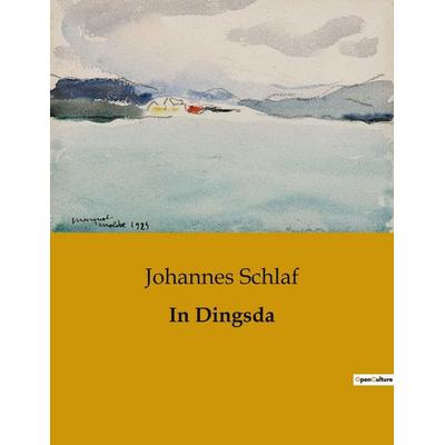 In Dingsda, Taschenbuch von Johannes Schlaf, BoD - Books on Demand, 979-10-419-0820-2