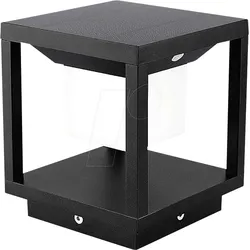 VT-6805 - LED Solarleuchte mit Bewegungssensor, 3000K, Schwarz, IP65