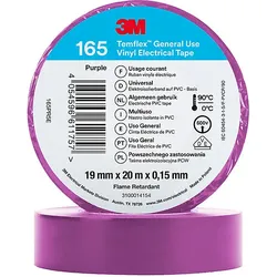 3M PVC Elektro-Isolierband 165PR5E Temflex165 vio19X20