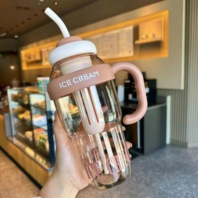 Uplifted Finds 1200ML High Capacity Sports Belly Water Bottle brown