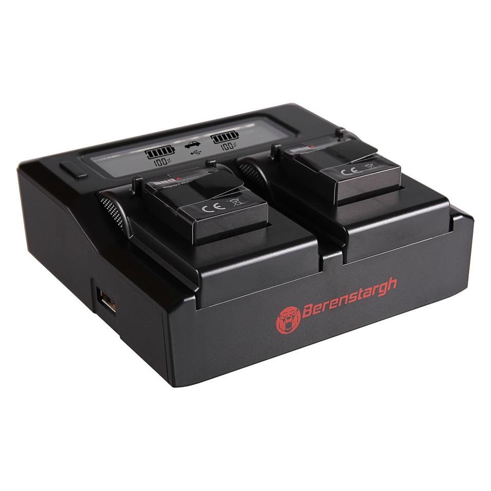 Berenstargh Dual LCD USB Ladegerät f. GoPro AHDBT-301 AHDBT-302 Hero 3 Hero 3+ (61064306)