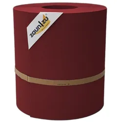 zaun|zu® Sichtschutzstreifen Premium Maxi für Doppelstabmatten 24cm hoch Bordeauxrot 26m