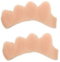 Smart Shopping Spot Toe Separators For Bunion Pain Relief Doctor Recommended Silicone Foot Straighteners To Improve Mobility khaki