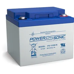 Powersonic PS 12380 12V 38Ah Blei-Vlies Akku AGM VRLA VdS