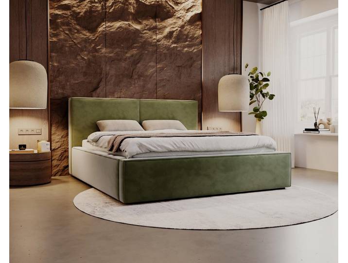 Compleo Polsterbett SANTO Metallrahmen, Bettkasten, ohne Matratze, (Kostenlose Lieferung! TOP ANGEBOT), Cordstoff oder Samtstoff