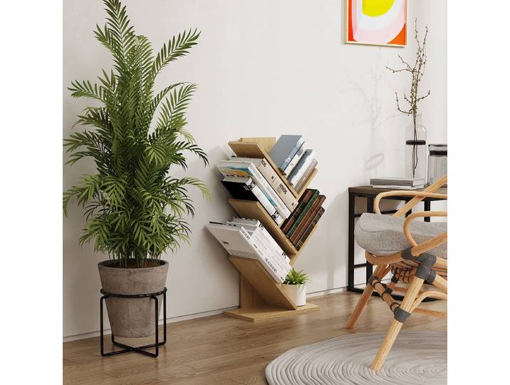 Regal Nulis Spanplatte, beschichtet Holz/Braun/Eiche Dekor 77cm
