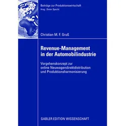 Revenue-Management in der Automobilindustrie, Fachbücher von Christian Gruss