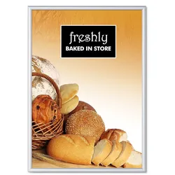 SHOWDOWN Displays Exposicionate Schwer entflammbarer Plakatrahmen 70x100 (25 mm) KR70x100G25B1