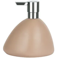 Spirella Seifenspender "Etna" Flüssigseifen-Spender Polyresin Steinoptik Bahama Beige 400ml