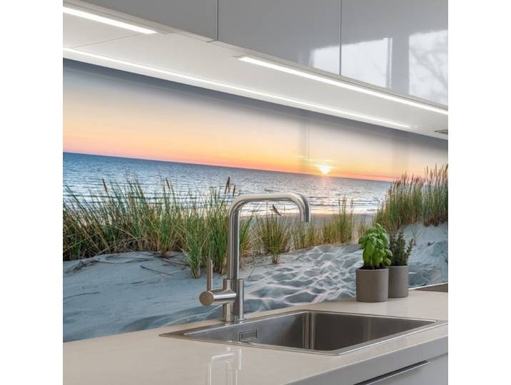 KitchenYeah crédence de cuisine Motif Soleil Nature et Plage 200x80cm